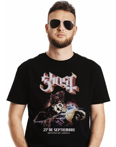 Polera Ghost En Chile 2023 Tour 27 Sept Movistar Arena Metal