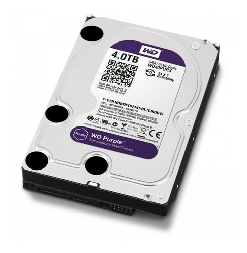 Imagen 2 de 2 de Disco Duro Wd Purpura Para Vigilancia 1tb 5400rpm Sata3 64mb