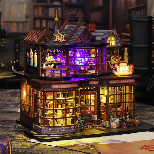 Kits De Muebles De Casa De Muñecas En Miniatura, Modelo De