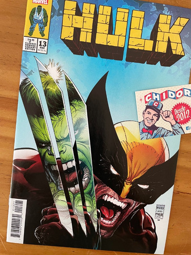 Comic - Hulk #13 Mcniven Wolverine Homage Mcfarlane