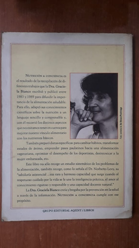 Nutrición A Conciencia Graciela Blanco Agedit (Usado)