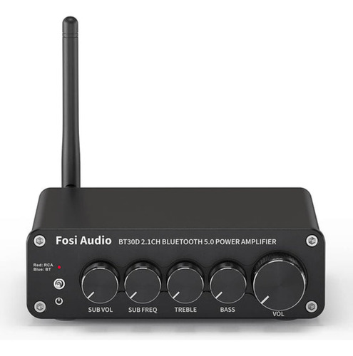 Amplificador Estéreo Bluetooth Fosi Audio BT30D 50W x2 165 W Negro