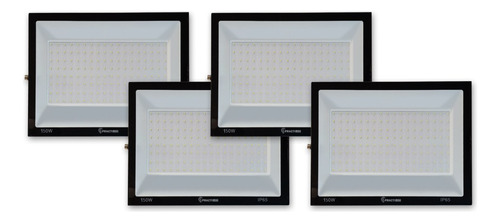 Imagen 1 de 8 de Pack X 4 Reflector Led 150w Alta Potencia Exterior