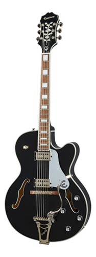 Guitarra Eléctrica EpiPhone Original Collection Emperor Swingster De Arce Black Aged Gloss Brillante Con Diapasón De Laurel Indio