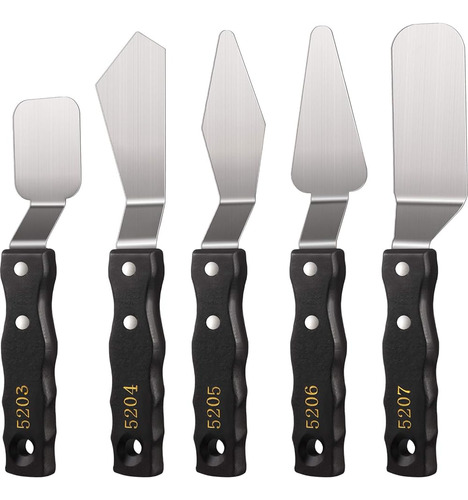 5 Piezas Cuchillo De Pintura Grande Set Conjunto De Cuchillo