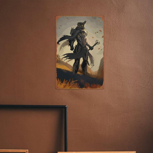 Warframe - Cartel De Hojalata Para Cafetería, Bar, Hogar, De