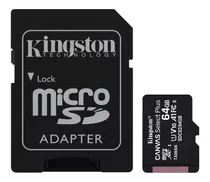 Comprar Tarjeta De Memoria Kingston Sdcs2  Canvas Select Plus Con Adaptador Sd 64gb