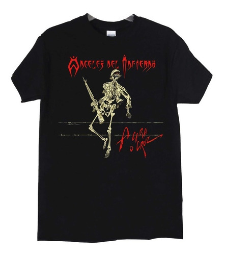 Polera Angeles Del Infierno A Cara O Cruz Metal Abominatron