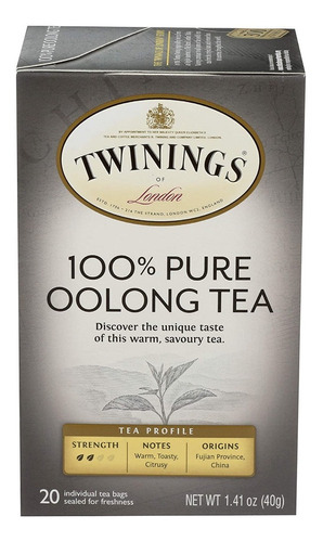 Twinings Té 100% Pure Oolong Tea 20bags