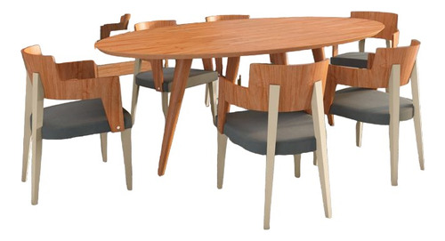 Mesa Comedor Nordica Oval  - He2810/190/145