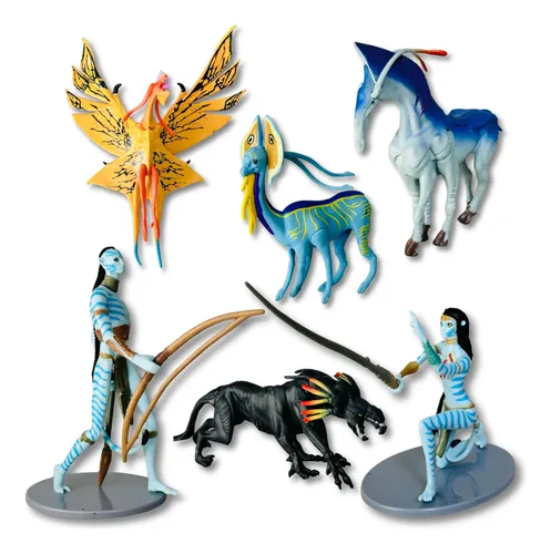 Kit Bonecos Avatar Coleção Neytiri Jake Sully Personagens