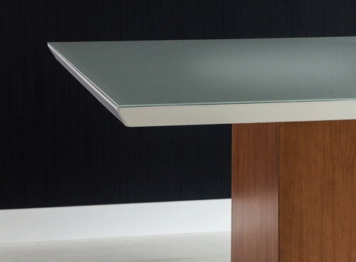 Mesa Jantar 12 Lug Vidro Temperado Com Aparador 3,4 X 1,52 M