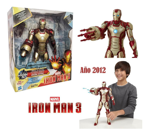 Marvel Iron Man 3 Sonic Blasting Luz Sonido Año2012 Original