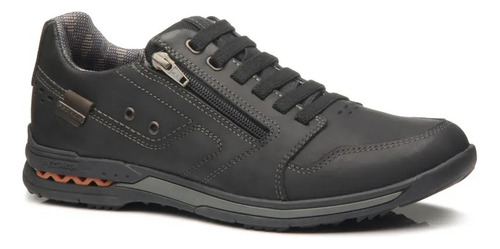 Zapatos Championes Oscuro Cuero Casual Pegada Hombre  Whashe