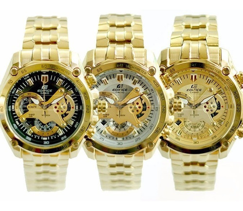 Reloj Casio Edifice Dorado Ef-550fg-1av - 100% Original