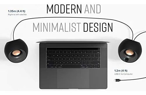 Altavoces De Escritorio + Creative Pebble V3 + Usb-c, Diálog