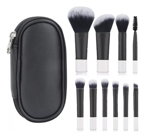 Xd Conjunto De 10 Mini Pincéis De Maquiagem
