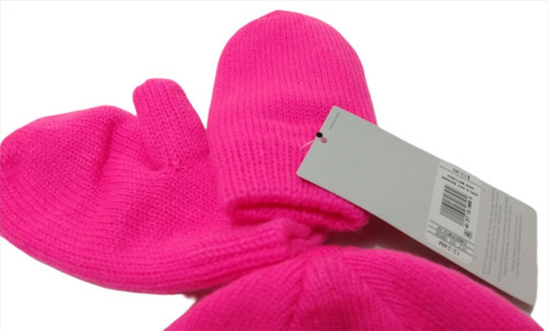 Kit Gorro Con Guantes Manopla Afelpada Paquete Bebe Niña