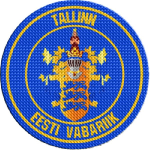 Parche Escudo Circular Estonia Tallin