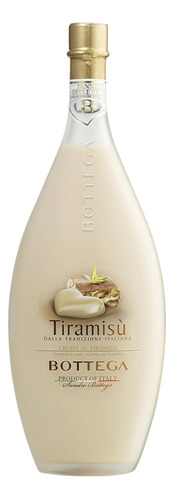 Licor Crema Bottega Tiramisu -  Original Italia  -