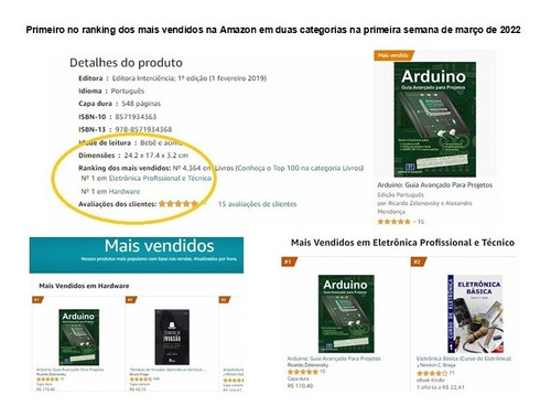 Imagem 2 de 6 de Livro Arduino: Guia Avançado Para Projetos - Capa Dura
