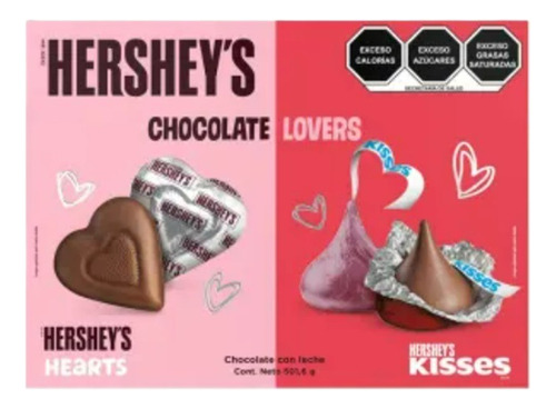 Chocolates Kisses Hershey's Hearts 501.6g