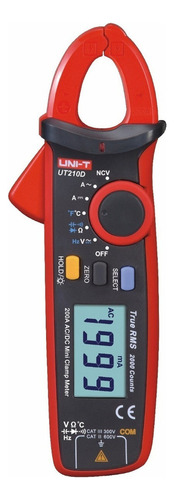Pinza Amperimétrica Digital Uni-t Ut210d 200a