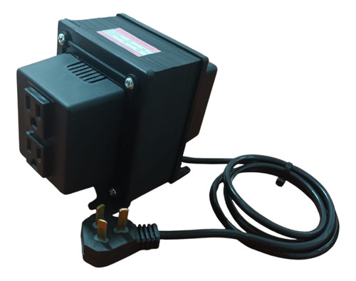 Transformador 220/110v 3000w Con 2 Tomas Black