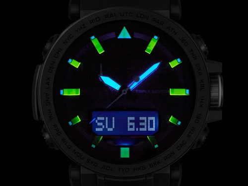 Relógio Casio Protrek Prg 650y 1cr Triple Sensor