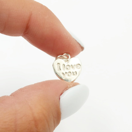 Dije Corazon Labrado Plata 925 