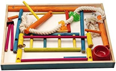 Parque De Juegos De Madera Penn-plax Bird Life: Perfecto Par