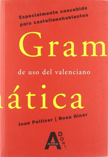 Libro Gramática De Uso Del Valenciano
