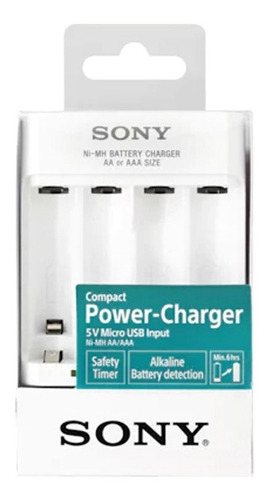 Cargador Sony Para 4 Pilas Recargables De Aa O Aaa