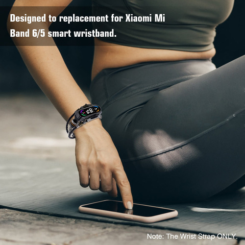 Imagem 2 de 8 de Substituição De Pulseira Retrô Para Pulseira Mi Band 6/6 Nfc