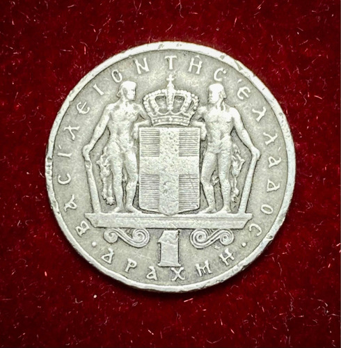 Moneda 1 Dracma Grecia 1966 Km 89 Constantino 2