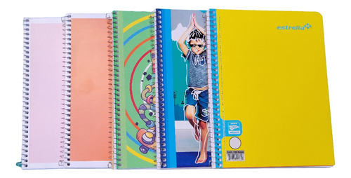 20 Cuaderno Profesional 100h Espiral D Metal Scribe/estrella