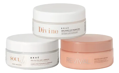 Braé Cronograma Capilar 200g - (masc Divine,revival,soul) — R$ 216,50 em Mercado Livre, 48% OFF
