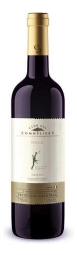 Vinho Italiano Tinto Club Des Sommeliers Chianti Gfa 750ml