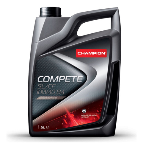 Aceite Para Motor 10w40 Champion Semi Sintetic Sl/cf/b4 5lts