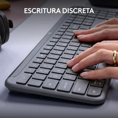 Teclado Logitech Signature Slim K950 Bluetooth 10 Mts Grafito Español España