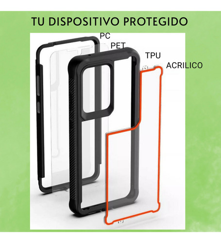 Funda Para Galaxy A72 Con Mica Varios Modelos Antigolpes Rojo Air Case