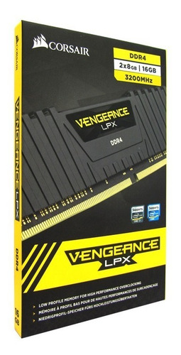 Imagen 6 de 9 de Memoria Ram 16gb Ddr4 Corsair Vengeance 3200 Mhz 2x8gb