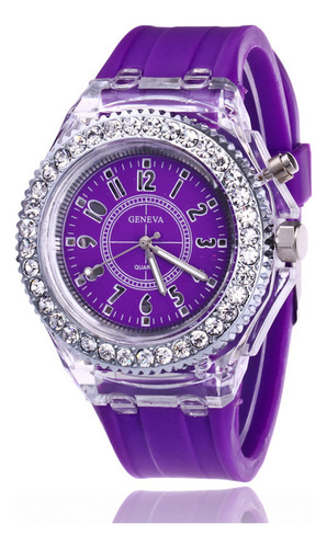 Light Blue - Reloj Deportivo Unisex De Cuarzo Transparente P