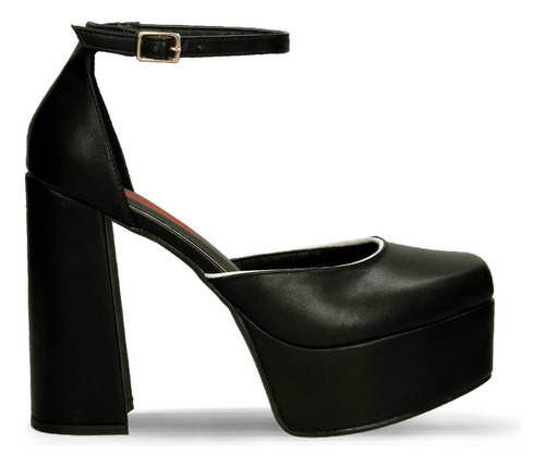 Tacones Negro Bata Red Label Hasam Mujer