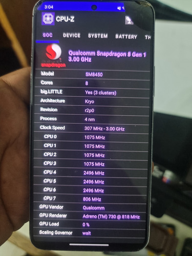 Samsung Galaxy S22 Con Mancha (snapdragon) (Usado)
