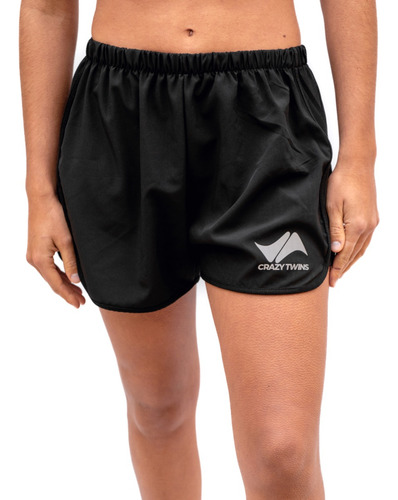 Imagen 3 de 3 de Short Deportivo Elastizado Crazy Twins - Mujer