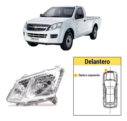 Óptico Izquierdo Chevrolet Dmax 2015 2015 - 2018