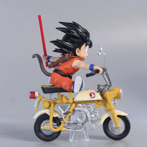 Figura De Goku Niño En Motocicleta Dragon Ball 15 Cm