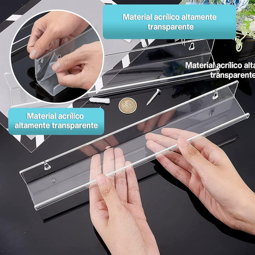 T Estante Acrílico Transparente, Juego De 6 Repisas