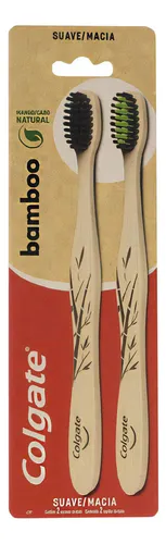 Cepillo Dental Colgate Bamboo Suave X2